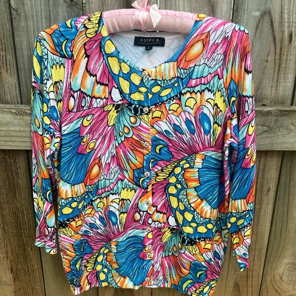 Joseph A colorful cardigan - Picture 1 of 9